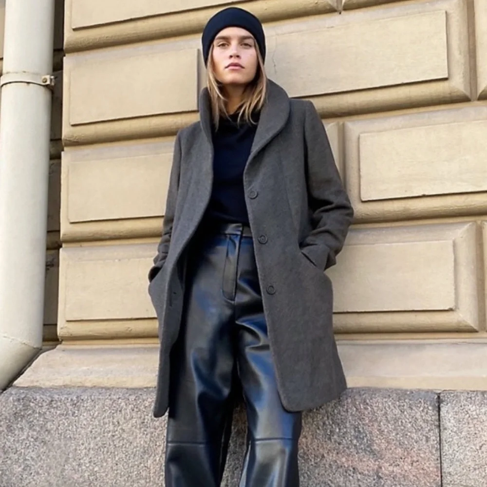 Wilfred charcoal coat - Picture 1 of 5